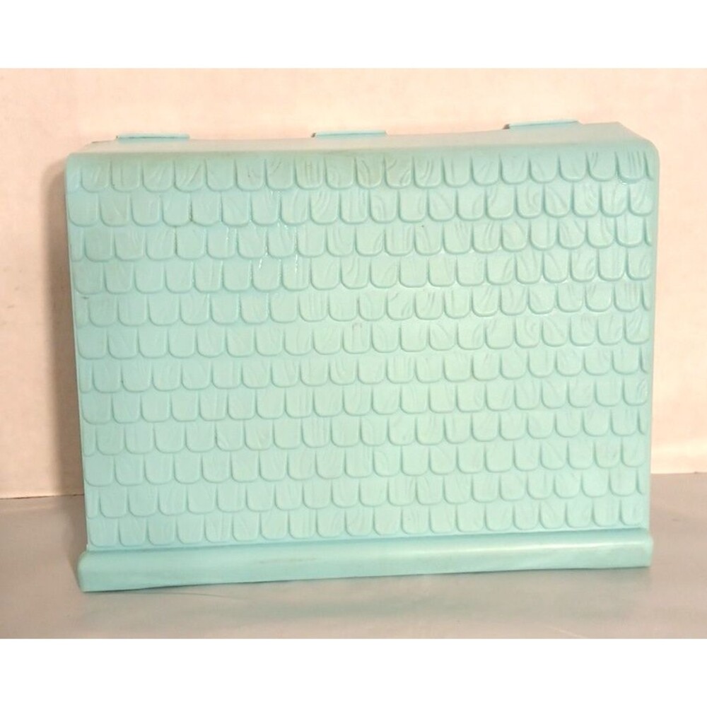 Vtg 1993 Fisher Price dollhouse 6364 Replacement Part Blue Roof Piece Right Side